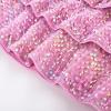 imageGRACE KARIN Girls Sequin Skirt Girls Fashion Party Three Layer Ruffle Skirt 514YPink Multicoloured