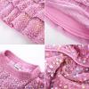 imageGRACE KARIN Girls Sequin Skirt Girls Fashion Party Three Layer Ruffle Skirt 514YPink Multicoloured
