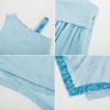 imageGRACE KARIN Girls Summer Dress One Shoulder Party Formal Birthday Midi Dress 512YLight Blue