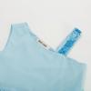 imageGRACE KARIN Girls Summer Dress One Shoulder Party Formal Birthday Midi Dress 512YLight Blue