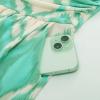 imageGRACE KARIN Women Strapless Casual Loose Ruched Long Maxi Dress with PocketsApricot Green Flower