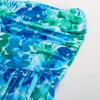 imageGRACE KARIN Women Strapless Casual Loose Ruched Long Maxi Dress with PocketsBlue Green Floral
