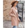 imageGRACE KARIN Womens 2024 Fashion Open Front Long Cardigan Sweaters Long Sleeve Lapel knit Sweater Jacket with PocketsLight Pink
