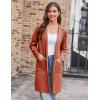 imageGRACE KARIN Womens 2024 Fashion Open Front Long Cardigan Sweaters Long Sleeve Lapel knit Sweater Jacket with PocketsOrange Red