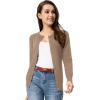 imageGRACE KARIN Womens Classic Long Sleeve Knit Cardigan Sweaters Casual Open Front Button Down Cardigan S3XLCamel