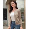imageGRACE KARIN Womens Classic Long Sleeve Knit Cardigan Sweaters Casual Open Front Button Down Cardigan S3XLKhaki