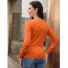 imageGRACE KARIN Womens Classic Long Sleeve Knit Cardigan Sweaters Casual Open Front Button Down Cardigan S3XLRed Orange