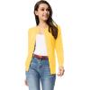 imageGRACE KARIN Womens Classic Long Sleeve Knit Cardigan Sweaters Casual Open Front Button Down Cardigan S3XLYellow