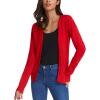 imageGRACE KARIN Womens Long Sleeve Button Down Vee Neck Classic Sweater Knit CardiganClassic Red