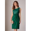 imageGRACE KARIN Womens Sequin Dress Two Piece Mother of The Bride Dresses with Jacket Lace Formal Wedding Guest DressDark Green
