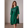 imageGRACE KARIN Womens Sequin Dress Two Piece Mother of The Bride Dresses with Jacket Lace Formal Wedding Guest DressDark Green