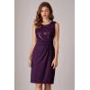 imageGRACE KARIN Womens Sequin Dress Two Piece Mother of The Bride Dresses with Jacket Lace Formal Wedding Guest DressPurple