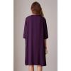 imageGRACE KARIN Womens Sequin Dress Two Piece Mother of The Bride Dresses with Jacket Lace Formal Wedding Guest DressPurple