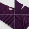 imageGRACE KARIN Womens Sequin Dress Two Piece Mother of The Bride Dresses with Jacket Lace Formal Wedding Guest DressPurple