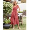 imageGRACE KARIN Womens Summer Casual Long Maxi Dresses 2025 Beach Vacation Flowy Tiered Sun Dress with PocketsWatermelon Red