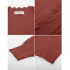 imageGRACE KARIN Womens Sweater Cropped Cardigan Knit Shrugs for Dresses Tops Button Down Lightweight SoftRust