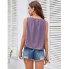 imageGRACE KARIN Womens Tank Tops V Neck Dressy Casual Cami Sleeveless Camisole Blouses Eyelet Shirts Summer Tank TopsLilac