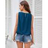 imageGRACE KARIN Womens Tank Tops V Neck Dressy Casual Cami Sleeveless Camisole Blouses Eyelet Shirts Summer Tank TopsNavy