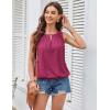 imageGRACE KARIN Womens Tank Tops V Neck Dressy Casual Cami Sleeveless Camisole Blouses Eyelet Shirts Summer Tank TopsRose