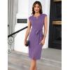 imageGRACE KARIN Womens Wear to Work Dresses Cap Sleeve Bodycon Midi Business Casual Outfits Office Attire Pencil Church DressLilac