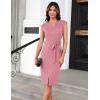imageGRACE KARIN Womens Wear to Work Dresses Cap Sleeve Bodycon Midi Business Casual Outfits Office Attire Pencil Church DressPink