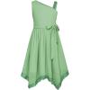 imageGRACE KARIN Girls Summer Dress One Shoulder Party Formal Birthday Midi Dress 512YGrass Green