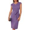 imageGRACE KARIN Womens Wear to Work Dresses Cap Sleeve Bodycon Midi Business Casual Outfits Office Attire Pencil Church DressLilac