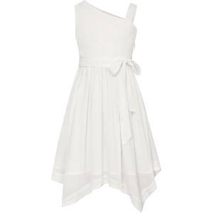imageGRACE KARIN Girls Summer Dress One Shoulder Party Formal Birthday Midi Dress 512YWhite
