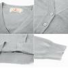 imageGRACE KARIN Womens Open Front Knit Cropped Bolero Shrug Cardigan Sweater Long Sleeve S4XLLight Gray