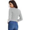 imageGRACE KARIN Womens Open Front Knit Cropped Bolero Shrug Cardigan Sweater Long Sleeve S4XLLight Gray