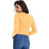 imageGRACE KARIN Womens Open Front Knit Cropped Bolero Shrug Cardigan Sweater Long Sleeve S4XLLight Yellow