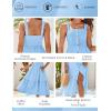 imageGRACE KARIN Womens Summer 2025 Midi Dress Spaghetti Strap Smocked Button Casual A Line Long Beach Flowy Sun Dresses PocketsRoyal Blue