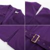 imageGRACE KARIN Womens Work Dress 34 Sleeve V Neck Bodycon Sheath Dress Zipper Up Office Business Dresses with BeltPurple