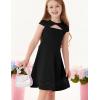 imageGRACE KARIN Formal Dress for Girls Party Special Occasion for Kids School Dance Black Size 612 Year OldBlack