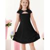 imageGRACE KARIN Formal Dress for Girls Party Special Occasion for Kids School Dance Black Size 612 Year OldBlack