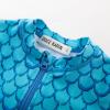 imageGRACE KARIN Girls One Piece Swimsuits Long Sleeve Bathing Suits Swimwear 514YBlue Fish Scale