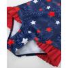 imageGRACE KARIN Girls One Piece Swimsuits Long Sleeve Bathing Suits Swimwear 514YNavy Blue Stars