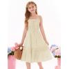 imageGRACE KARIN Girls Summer Dress Spaghetti Strap Midi Casual Sundress Sleeveless Party Elegant Dress 512YBeige