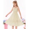 imageGRACE KARIN Girls Summer Dress Spaghetti Strap Midi Casual Sundress Sleeveless Party Elegant Dress 512YBeige