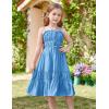 imageGRACE KARIN Girls Summer Dress Spaghetti Strap Midi Casual Sundress Sleeveless Party Elegant Dress 512YDodger Blue