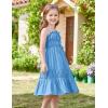 imageGRACE KARIN Girls Summer Dress Spaghetti Strap Midi Casual Sundress Sleeveless Party Elegant Dress 512YDodger Blue