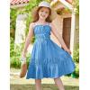 imageGRACE KARIN Girls Summer Dress Spaghetti Strap Midi Casual Sundress Sleeveless Party Elegant Dress 512YDodger Blue