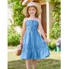 imageGRACE KARIN Girls Summer Dress Spaghetti Strap Midi Casual Sundress Sleeveless Party Elegant Dress 512YDodger Blue