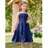 imageGRACE KARIN Girls Summer Dress Spaghetti Strap Midi Casual Sundress Sleeveless Party Elegant Dress 512YNavy Blue
