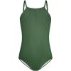imageGRACE KARIN Girls Swimsuit with Skirt One Piece Bathing Suit Swimwear 614YArmy Green