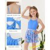 imageGRACE KARIN Girls Swimsuit with Skirt One Piece Bathing Suit Swimwear 614YSky Blue