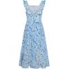imageGRACE KARIN Girls Tie Back Floral Dress Flutter Sleeves Casual Spring Summer Maxi Dresses for 514YBlue Floral