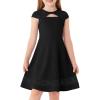 imageGRACE KARIN Formal Dress for Girls Party Special Occasion for Kids School Dance Black Size 612 Year OldBlack