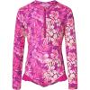 imageGRACE KARIN Girls One Piece Swimsuits Long Sleeve Bathing Suits Swimwear 514YHot Pink Floral