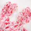 imageGRACE KARIN 2025 Womens Summer Floral Print Dress Sleeveless Casual Flowy Sundress A Line Ruffle Wedding Guest OutfitPink Red
